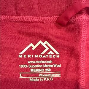 Merino Tech Red Wool pant base layer
